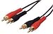 2 x RCA/Phono Plugs to 2 X RCA/Phono Plugs GOLD 3 Mtr