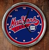 New York Giants Chrome Wall Clock