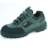 Capps LH402 Unisex Grey Suede Safety Trainer Shoe With Scuff Protection At Toe And 200 Joule Composite Toe Caps