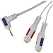 Arista 18-322 Headphone Y Adapter ( White )