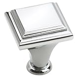 Amerock Manor Collection 1' Cabinet Knob Square Polished Chrome