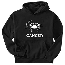 Sweatshirt Black Cancer Zodiac Sweatshirt Black