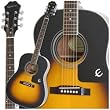 Epiphone AJ-100 Jumbo Acoustic Guitar, Vintage Sunburst