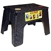 B&R Plastics 104-6BK Black 12" EZ Foldz Step Stool