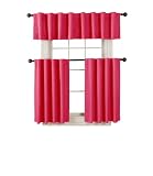 firefend Kids Thermal Back Tab Valance, 50-Inches-by-18-Inches, Flamingo