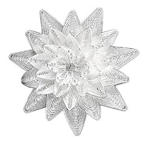 Brooch, 'Mae Kue Flower' 2" W 2" L
