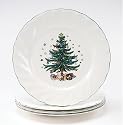 Nikko Ceramics Happy Holidays Dinner Plates, Set of 4