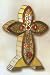 Rose Cross Tiffany Accent Lamp