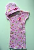 Light Pink Hippo Preemie & Newborn Gown Set (Four Sizes!)