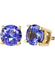Effy Collection 14k Yellow Gold Tanzanite Earrings