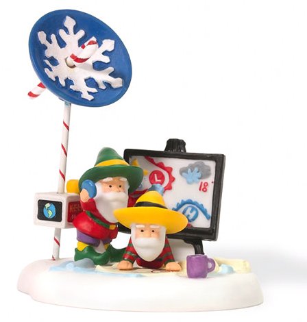 Department 56 North Pole Santas Flight Planning Team