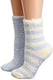 Totes Supersoft Slipper Womens Socks Blue