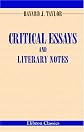 Critical Essays and Literary Notes
