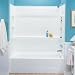 Swanstone Bathtub BT-3060R with Swanstone Shower Walls BA-3060 Kit : 60"W x 30"D x 75"H