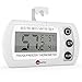 Easy To Read: Splash Proof Digital Refrigerator / Freezer Thermometer, -4 to 122°F Temperature Range Large Digital Display Works in Celsius & Fahrenheit