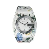 Gucci Ladies 104G Floral Cuff Watch #YA104511 by Gucci