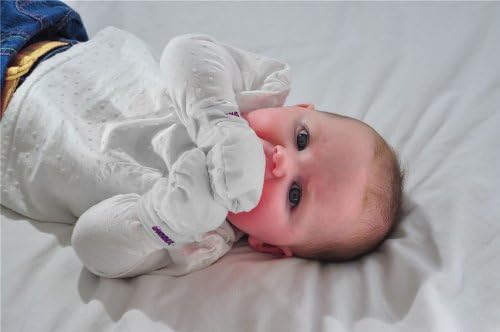 Gummee Glove Anti Scratch Teething Mittens WHITE (Dispatched from UK)