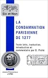 La condamnation parisienne de 1277: Nouvelle édition du texte latin