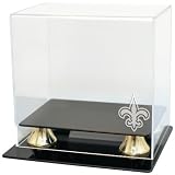 NFL New Orleans Saints Coach's Choice Mini Helmet Display with Museum Quality UV Upgrade