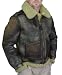 Polo by Ralph Lauren Mens Genuine Lambs Leather Wool Lined Bomber Jacket Brown 7353765-BSHB