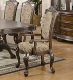 Andrea Cushion Seat And Back Rolled Arm Dining Chair by Coaster