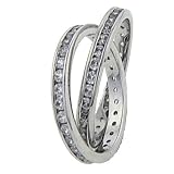Double Band Cz Stacking Right Hand Ring