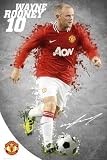 Wayne Rooney Manchester United FC Sports Poster Print - 24x36 Poster Print, 24x36