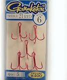 がまかつ(Gamakatsu) TREBLE21 特注品(5本入り) RED #6