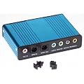 PC Trading 6 Channel 5.1 External USB Sound Card - Compatible with Win 2000, Win Xp, Win Vista, Win 7 - Driver CD Included