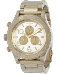 Nixon 42-20 Chrono Watch Champagne Gold/Silver, One Size