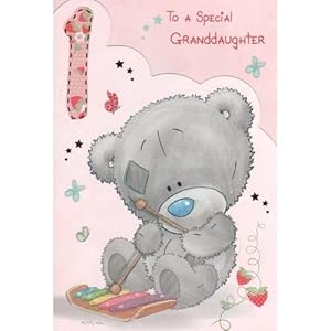 granddaughter 1st birthday card amazon