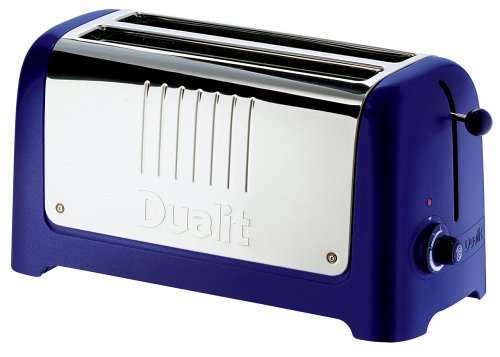 Dualit 45376 Lite 4-Slice Toaster, Soft Touch Cobalt Blue