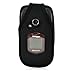 Turtleback Kyocera DuraXV, DuraXA Flip Phone Fitted Case - Made in USA (Black Nylon / Rotating Metal Clip)