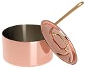 Mauviel Cuprinox Pour La Table 3-Quart Saut&eacute; Pan with Lid, Bronze Handle