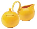 Livestrong by Chantal Jasmine Sugar and Creamer Set, Glossy Golden Yellow