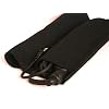 Heat-resistant Plain Black Dual-purpose Travel Mat and Pouch for Flat Irons