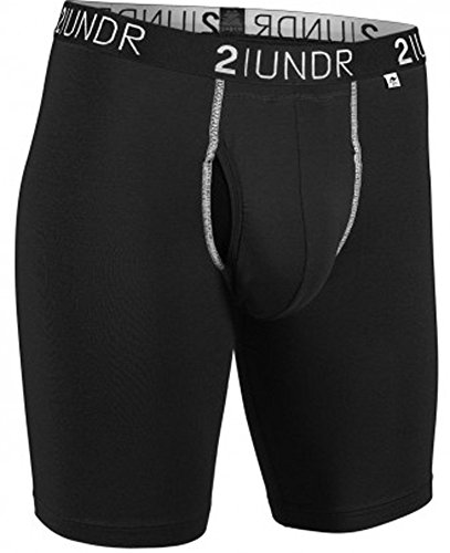 2undr Swing Shift Long Leg (Medium, Black/Grey)