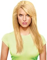 hairdo from Jessica Simpson and Ken Paves 25" Clip-In Extension, Layered Straight, Honey Ginger