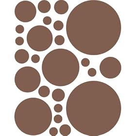 Instant Murals 25 Polka Dot Wall Transfer Stickers