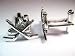 Hockey skates sterling cufflinks by classic cufflinks