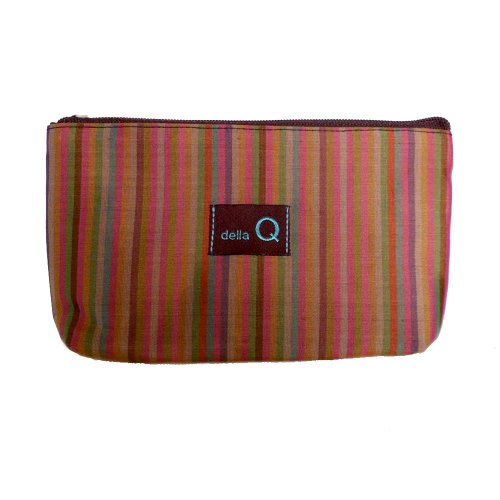 della Q Tagalong Knitting Case for Interchangeable Knitting Needle Case; 016 Brown Stripes 1104-1-016
