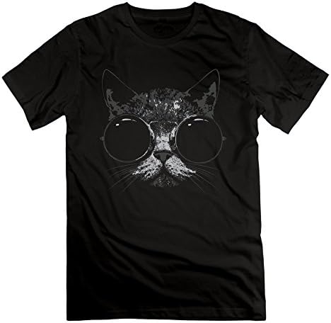 Men Glassy Cat Cool Tee-shirt
