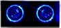58-79 VW BEETLE BUG BLUE HALO EURO HEADLIGHT CONVERSION KIT