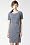 Roll Sleeve Mixed Media Oversize Pocket Dress