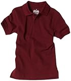 Nautica Sportswear Kids 2-7 Boys Short Sleeve Pique Polo, Burgundy, Large