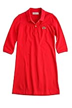 Girl's 3/4 Sleeve Pique Polo Dress