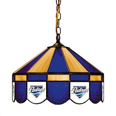 San Diego Padres Stained Glass Pub Light Style: Swag