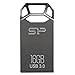 Silicon Power 16GB Jewel J50 USB 3.0 Zinc-Alloy Compact Flash Drive, Titanium Edition (SP016GBUF3J50V1T)