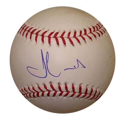 New York Mets Fernando Martinez Autographed Mlb Baseball
