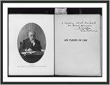 Historic Print (S): [Title page of August Escoffier, Les Flerus en cire, and half lgth. portrait of the auth